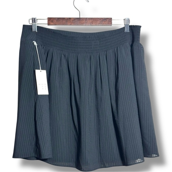 A New Day NWT XL Ebony Fully Lined High Wide Waistband Fit and Flare Mini Skirt - Picture 11 of 15